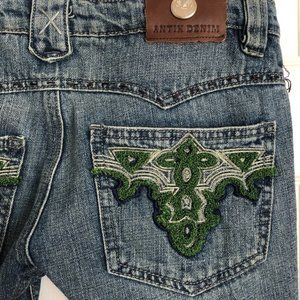 Antik Denim bootcut w/ velvet embroidery back pkt